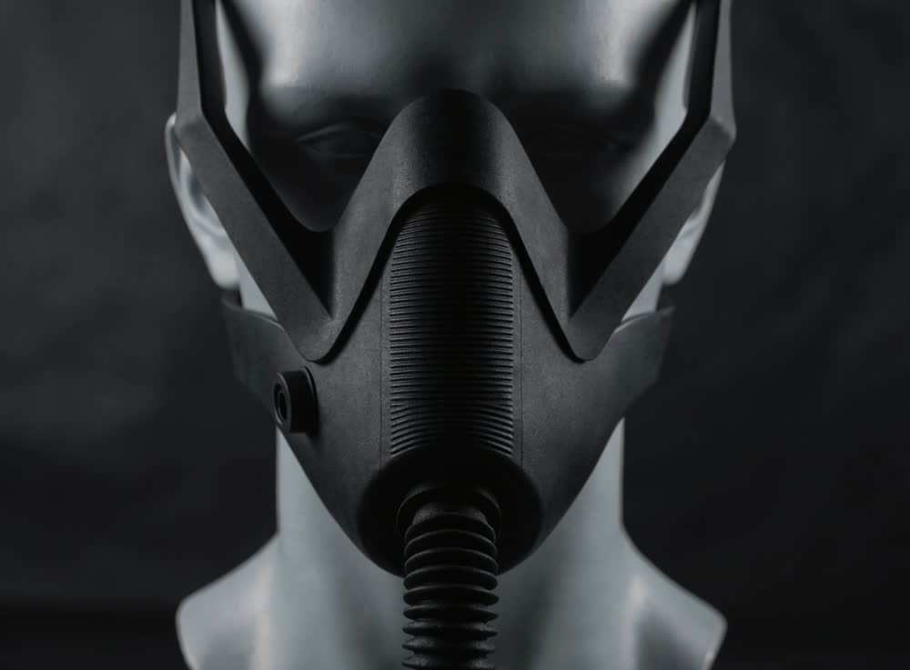 Stealth black RT-1 colorway, straight on